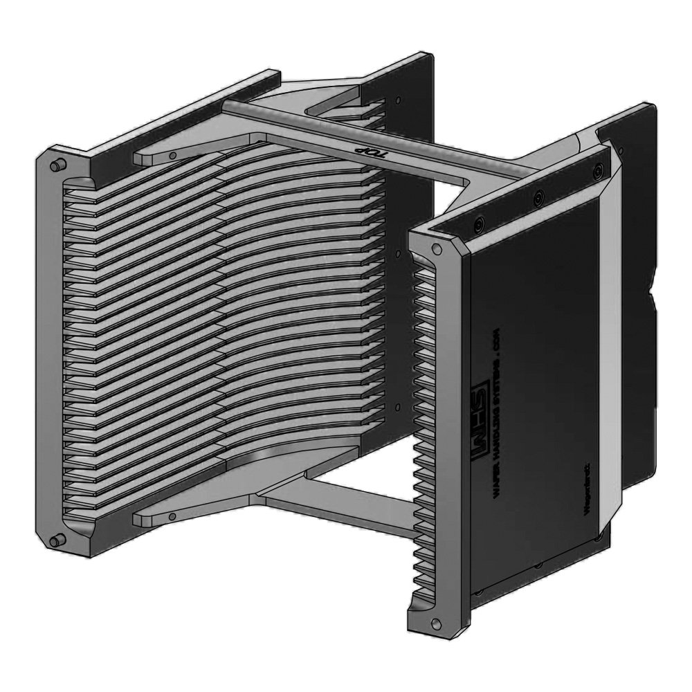 6" (150 mm) Aluminum hard clear anodized cassette | 25 slot H-bar / H-bar | Angular | MOQ 5 6" (150 mm) Aluminum hard clear anodized cassette | 25 slot H-bar / H-bar | Angular | MOQ 5