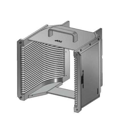 8" (200 mm) Aluminum hard clear anodized cassette | 25 slot End wall / H-bar | Handle | Flat | MOQ 5 8" (200 mm) Aluminum hard clear anodized cassette | 25 slot End wall / H-bar | Handle | Flat | MOQ 5