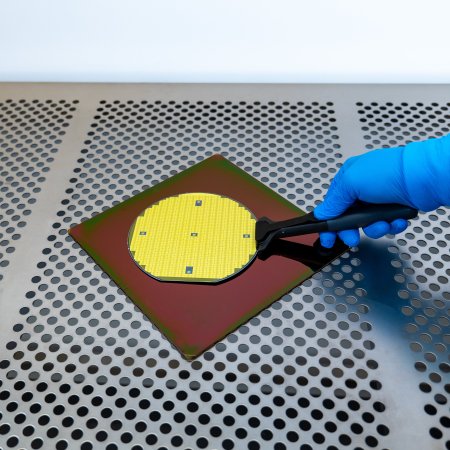 Mechanical wafer pick edge grip with spatula (WHS-G2) 150 mm