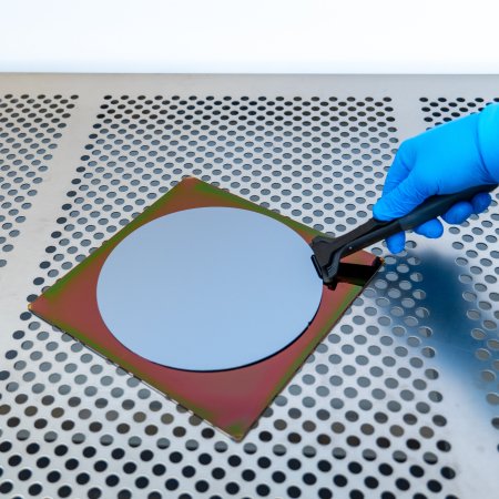 Mechanical wafer pick edge grip with spatula (WHS-G2) 200 mm