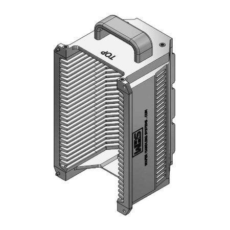 3" (76 mm) Aluminum hard clear anodized cassette | 25 slot End wall / H-bar | Handle | Angular | MOQ 5 3" (76 mm) Aluminum hard clear anodized cassette | 25 slot End wall / H-bar | Handle | Angular | MOQ 5